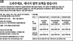 [알립니다]도와주세요, 에너지 절약 묘책을 찾습니다