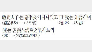 [한자 이야기]<1141>敢問夫子는 惡乎長…