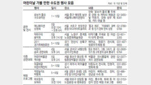 [수도권]‘어린이날 뭐할까’ 고민 된다면… 공연-대회-체험 ‘3색 이벤트’ 풍성