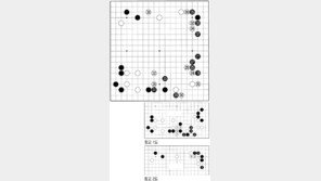 [바둑]제55회 국수전…백이 재미있는 국면
