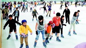 평창 덕에… 한여름 붐비는 스케이트장