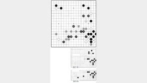 [바둑]제55회 국수전… 흑 37, 실착