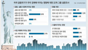 “美위기, 실물경제 영향 제한적”… 주요그룹 22곳 중 16곳