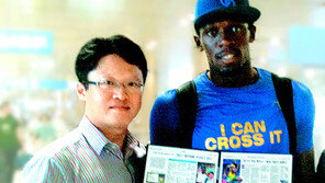 [대구육상 D-10]‘나는 넘을 수 있다’ 티셔츠 입은 볼트 “멋진 레이스 선보일것”