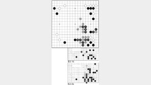 [바둑]제55회 국수전…흑 37로 끊었는데…