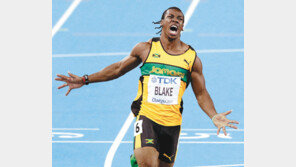 [대구육상]‘볼트 훈련 파트너’ 블레이크 깜짝스타로… 9초92로 금메달