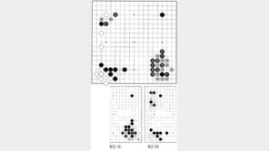 [바둑]제55회 국수전…흑 25, 27은 세력작전