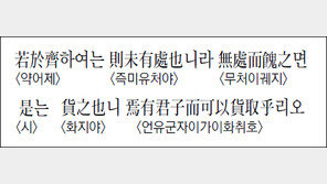 [한자 이야기]<1233>若於齊하여는…
