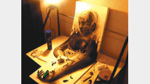 튀어나올 듯 ‘3D화가’의 입체그림