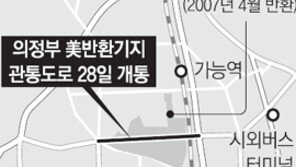 [수도권]의정부 반환 미군기지에 관통 도로