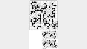 [바둑]제55회 국수전… 흑 대마를 노려봤지만…