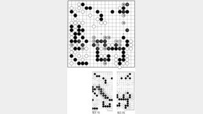 [바둑]제55회 국수전… 백 104, 절묘한 응수타진