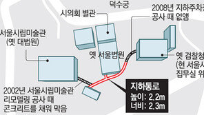 [수도권]서울시청 땅속에 30m 비밀통로가…