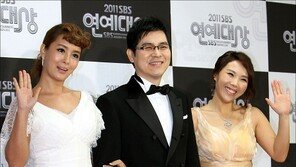 [포토] ‘SBS 연예대상’ MC 김원희-김용만-신봉선, 예능감 폭발직전