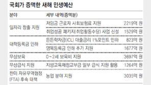 325조5000억 새해 예산안 여야 합의