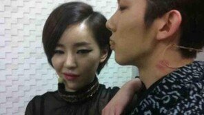 가인, 조권 목덜미에 붉은키스자국 남겨…新트러블메이커?