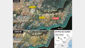 화산지대에… 中 백두산原電 준비공사