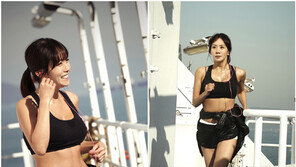 김정은 강추위 불구 탱크톱+숏팬츠로 열연