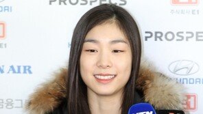 [포토] 김연아 ‘해맑은 표정으로 인터뷰’