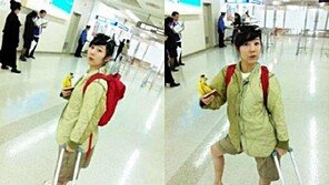 사유리, 독특한 공항패션 공개… “정형돈 보고있나?”