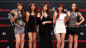 [포토] 카라 규리-달샤벳 가은, 하의실종 거부? ‘각선미 싱종’