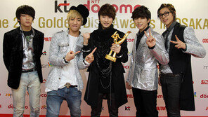 [포토] B1A4, 대세돌로 뜨나? 골든디스크 ‘신인상’ 수상