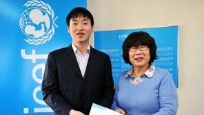 ‘기부국수’ 조한승, 유니세프에 2000만원 전달