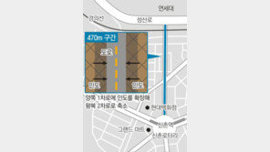 [단독/수도권]늘 꽉막힌 연세로, 버스만 다니게 한다