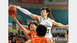 [포토] 김주성 ‘내앞에선 올라갈 생각도 하지마’