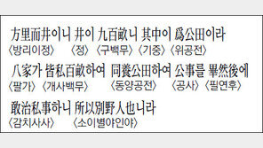 [한자 이야기]<1328>方里而井이니 井이…