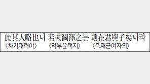 [한자 이야기]<1329>此其大略也니 若夫潤澤之는 則在君與子矣니라