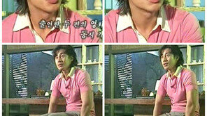이모머리에 핑크색 셔츠! 신하균의 충격(?) 과거사진
