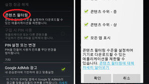 스마트폰 선정적 콘텐츠 막는다
