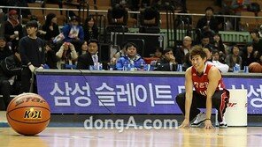 [포토]오세근 ‘몸만 풀다 가네’