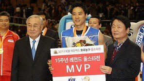 [포토]우지원 ‘MVP 탔어요!’