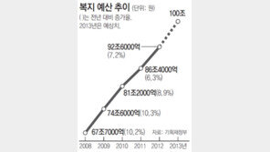 내년 복지예산 100조 넘을 듯… 정부-공기업 빚은 800조 육박