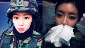 박한별 ‘콧물이 줄줄’…화장지로 코 막고 ‘코믹셀카’