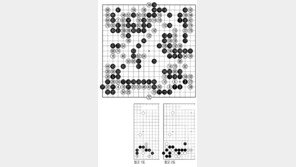 [바둑]제55회 국수전… 흑의 매끄러운 마무리