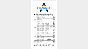 [광주/전남][전북][제주]채널A 지역별 케이블 채널