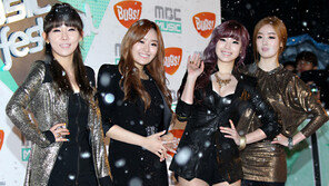 아이돌 화이트 카펫, 폭설도 저리가라… “추위 잊은 초미니스커트!”