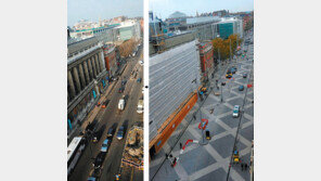 런던 도심 거리 820m “사람과 차 공존해요”