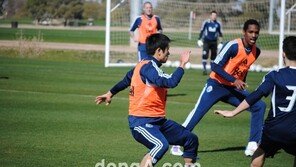 [포토] 이영표 ‘연습도 실전처럼~’