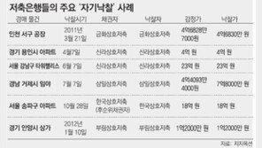 저축은행들 이상한 경매… 자기가 입찰하고 자기가 낙찰