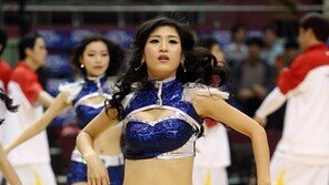 [포토] 치어리더, 눈 둘 곳 없는 노출의상