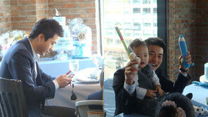 권상우-손태영 아들 룩희 오붓한 돌잔치 ‘훈훈한 가족’