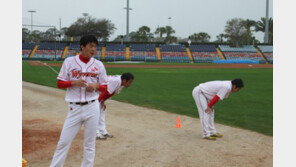 SK 캠프서 체력 짱은 ‘재활 4인방(김광현·송은범·엄정욱·박경완)’