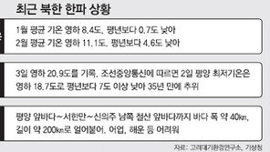 北 바다에 얼음블록…김정은 체제가 벌벌