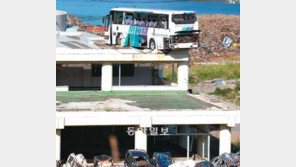 日 쓰나미로 옥상에 올라간 버스 내달 철거