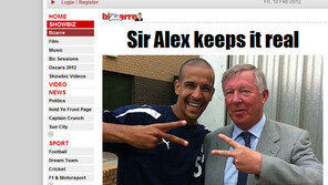 맨유 퍼거슨 감독 ‘힙합 랩퍼 빙의?’ 색다른 모습 포착