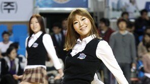 [포토] 치어리더, 다리 들어올리니…노출수위 ‘아슬아슬’